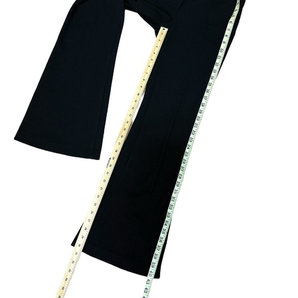 Diane Von Furstenberg Black Flare Pant Size 4 Flap Pockets Pleated Trousers - Picture 7 of 9